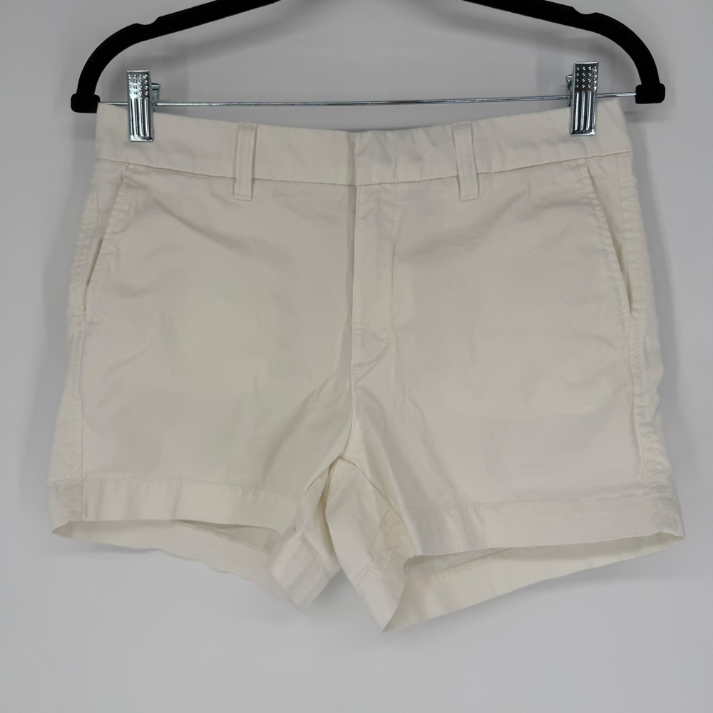 QUINCE ORGANIC STRETCH COTTON CHINO SHORTS IVORY 4 MINIMALIST COASTAL GRANDMA